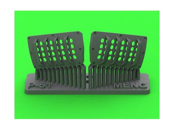 P-51 Mustang - Carburator Air Filter Cover - RAF Louvred Type - Version A (for Meng)