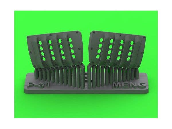 P-51 Mustang - Carburator Air Filter Cover - RAF Louvred Type - Version B (for Meng)