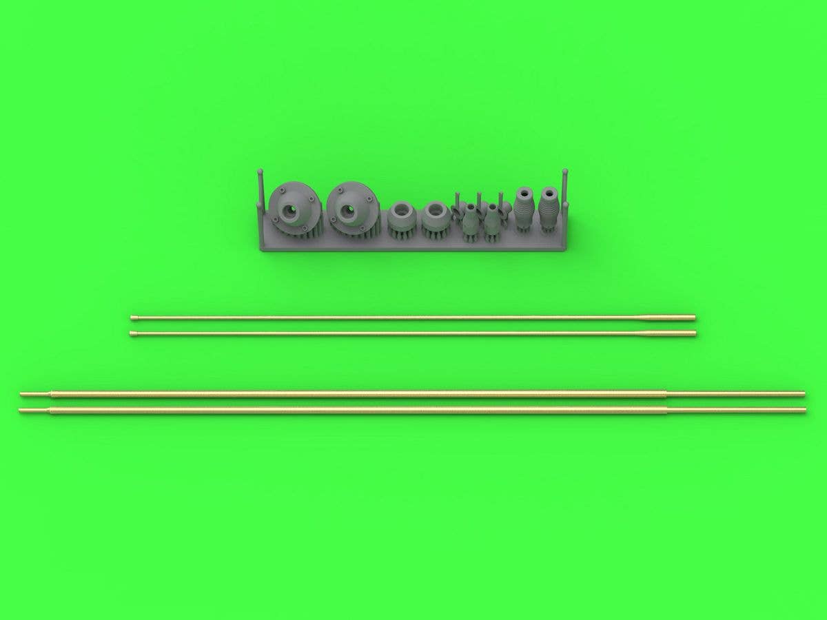 Modern German VHF 3088VM Antenna Rod, Upright Version, for Leopard 2A7V and Other Models (Set of 2, for Daswerk, etc.)