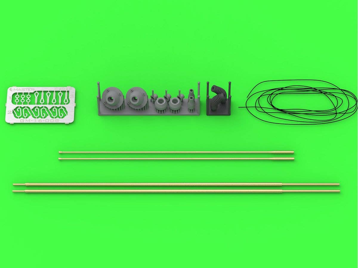 Modern German VHF 3088VM Antenna Rod, Inclined Version, for Leopard 2A7V and Other Models (2-Pack, for Daswerk, etc.)