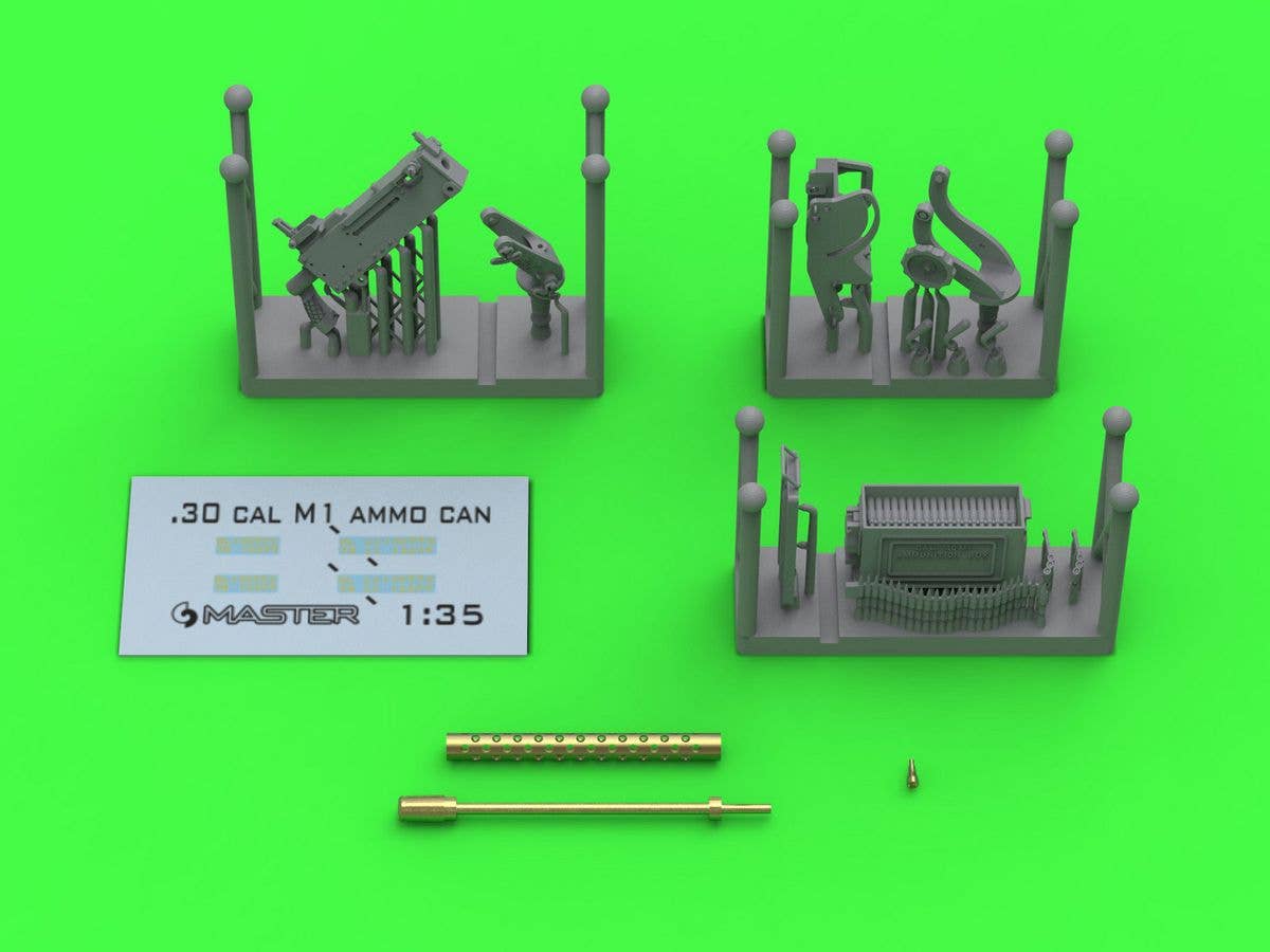 WWII American Browning M1919 Machine Gun with E6160 Mount for M4 Sherman/T17E1 Staghound (Universal)