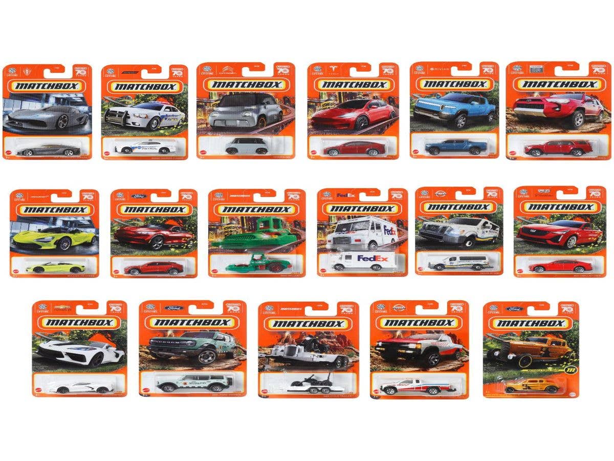 Matchbox Basic Car Assortment (30782-980K) 1Box (24pcs)