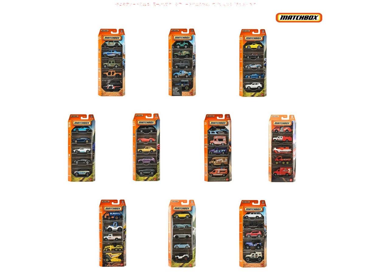 Matchbox 5-Car Pack (1 Box, 12pcs) (Waiting List)