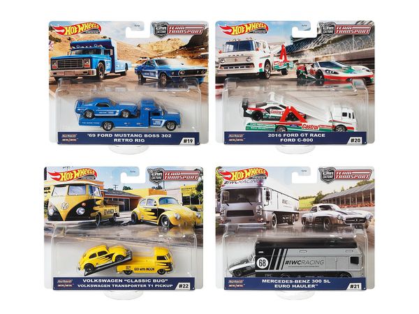 Hot Wheels Team Transport Assorted (FLF56 986H) 1Box 4pcs