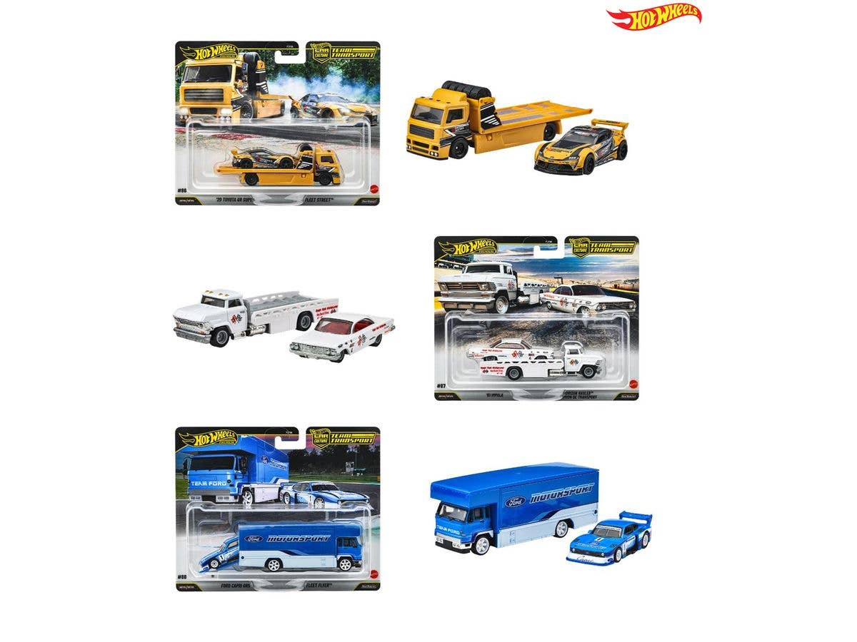 Hot Wheels Team Transport Assortment 1Box 4Pcs (Waiting List)