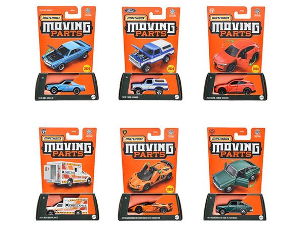 Matchbox Moving Parts Assortment 1Box 8pcs (FWD28-988L)