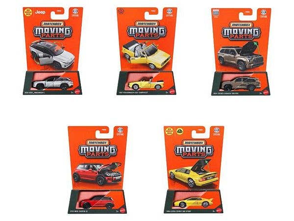 Matchbox Moving Parts Assortment: 1Box (8pcs) (Waiting List)