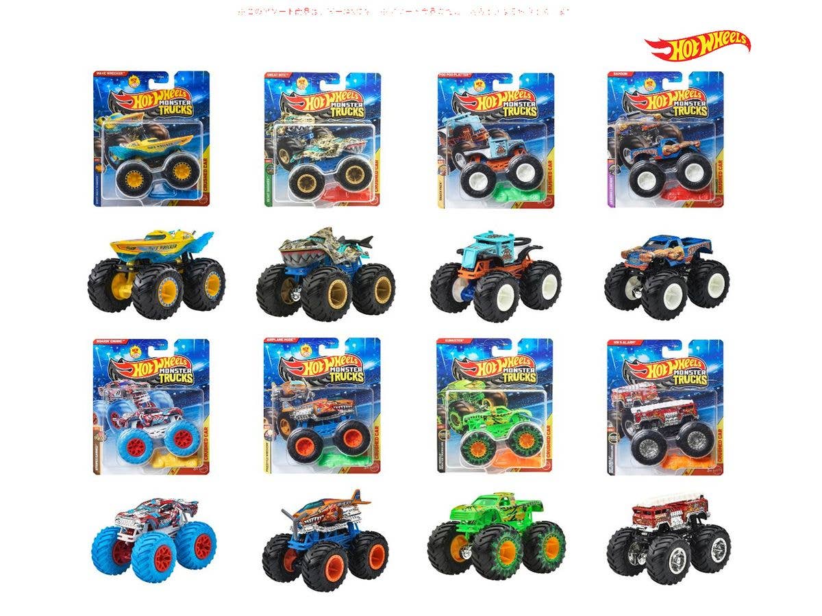 Hot Wheels Monster Trucks 1:64 Assortment 1 Box (8 pieces) (Waiting List)