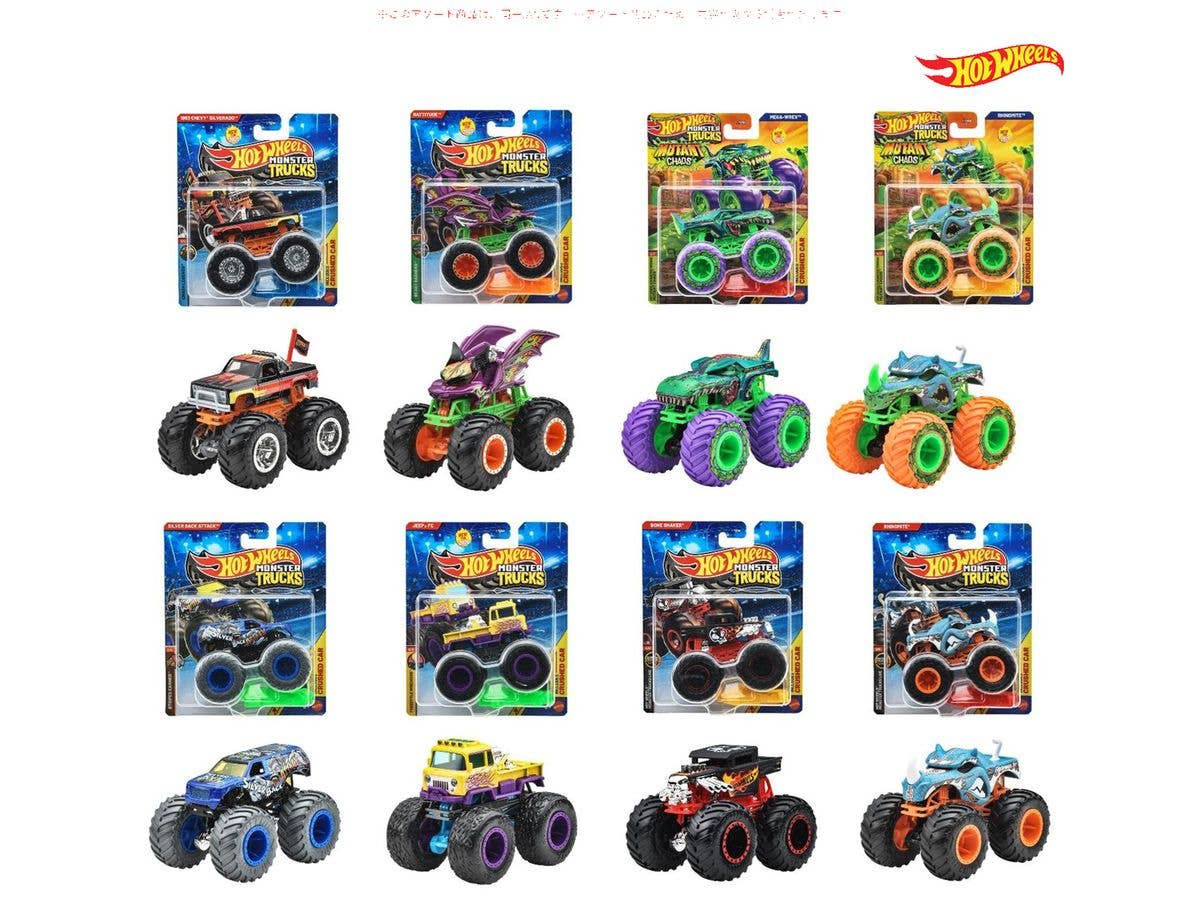 Hot Wheels Monster Trucks 1:64 Assortment 1 Box (8 pieces) (Waiting List)
