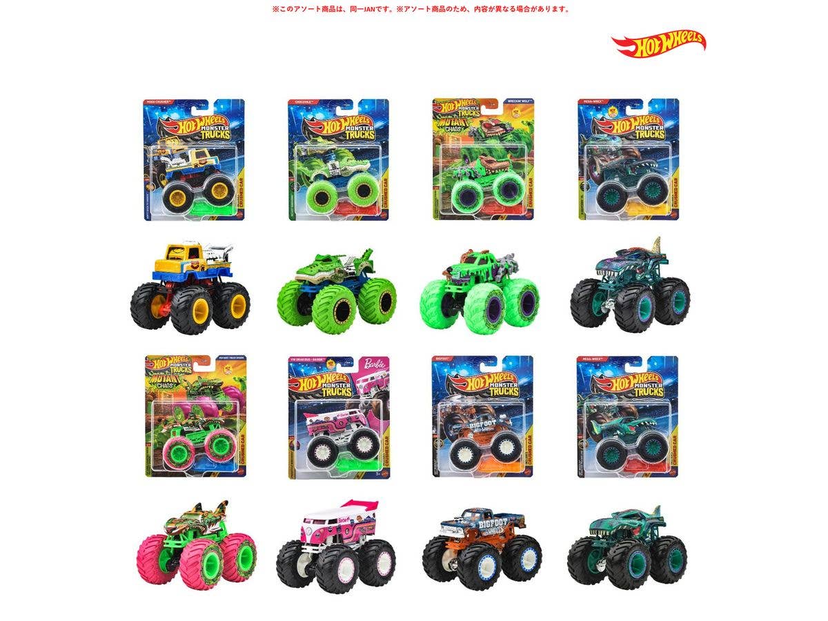 Hot Wheels Monster Trucks 1:64 Assortment 1 Box (8 pieces)