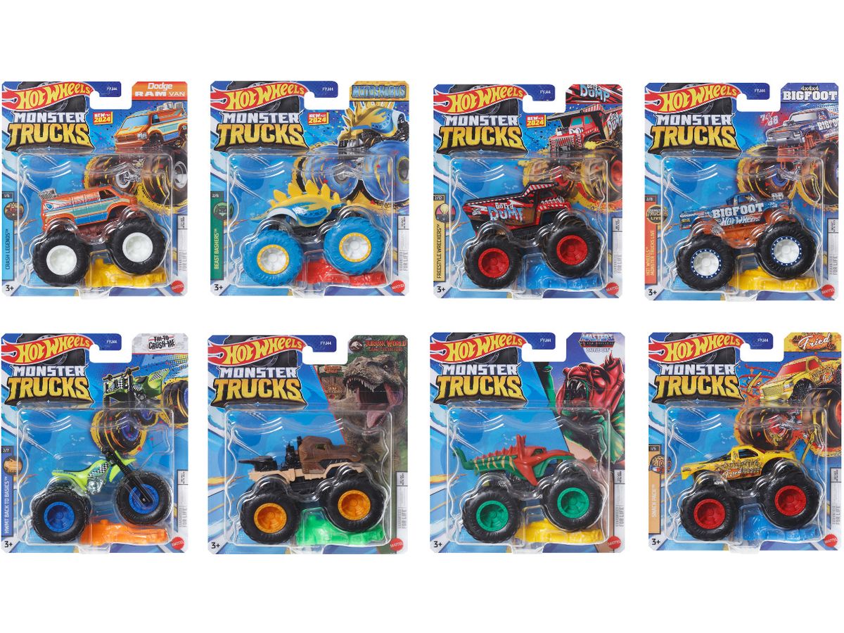 Hot Wheels Monster Truck Assortment 1Box 8pcs (FYJ44-984B)