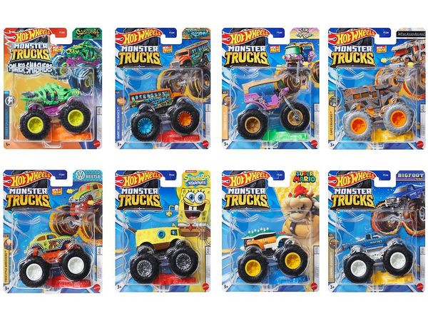 Hot Wheels Monster Truck Assortment 1Box 8pcs (FYJ44-984G)