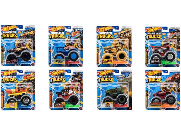 Hot Wheels Monster Truck Assorted 1Box 8pcs (FYJ44-987D)
