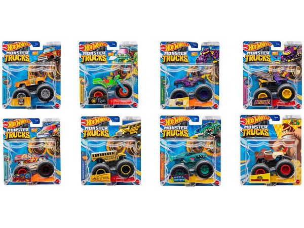 Hot Wheels Monster Truck Assorted 1Box 8pcs (FYJ44-987E)