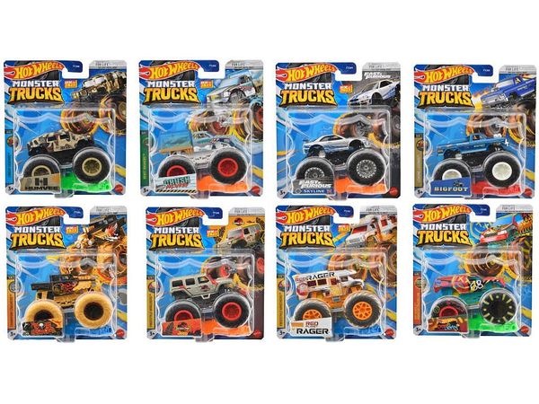 Hot Wheels Monster Truck Assorted 1Box 8pcs (FYJ44-987F)
