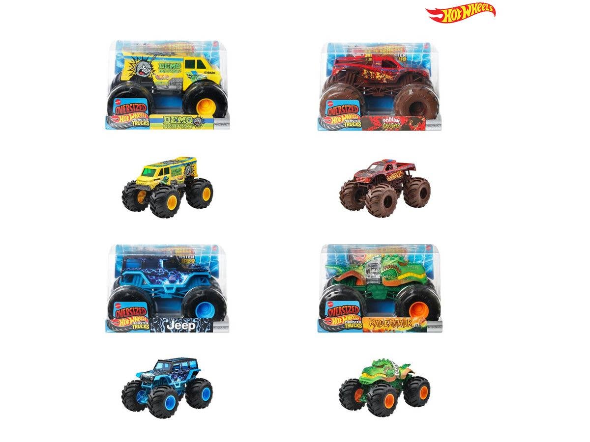 Hot Wheels Monster Trucks Big Size Assortment 1 Box (4 pieces) (Waiting List)