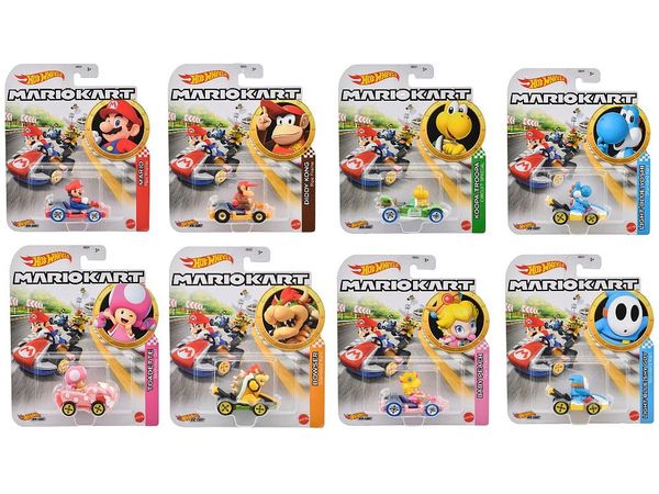 Hot Wheels Mario Kart Assorted 1Box 8pcs (GBG25-987C)