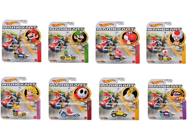 Hot Wheels Mario Kart Assorted 1Box 8pcs (GBG25-987D)