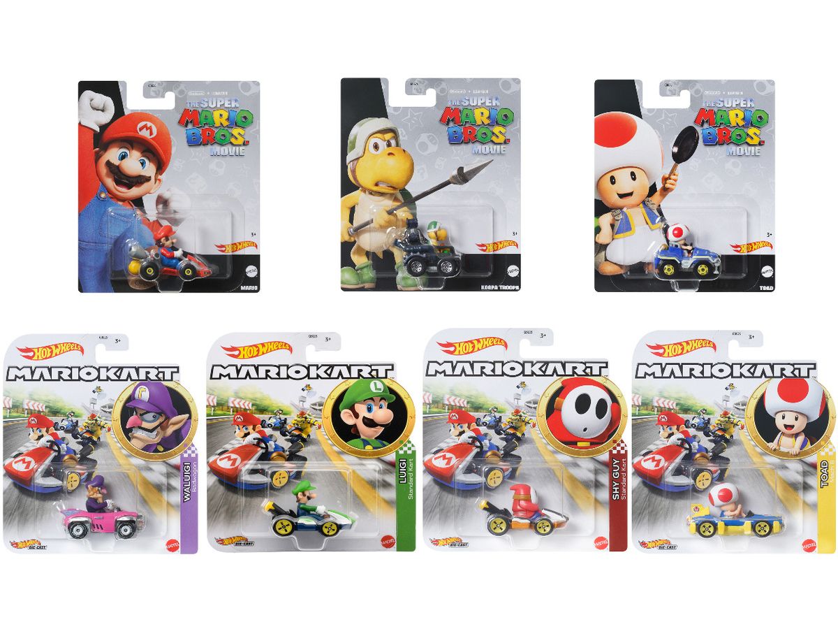Hot Wheels Mario Kart Assortment 1Box 8pcs (GBG25-987F)