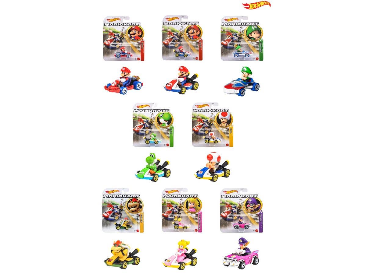HW Mario Kart Assortment 1Box 8Pcs
