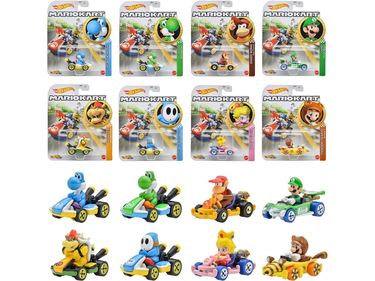 HW Mario Kart Assortment: 1Box (8pcs) (GBG25-988J)