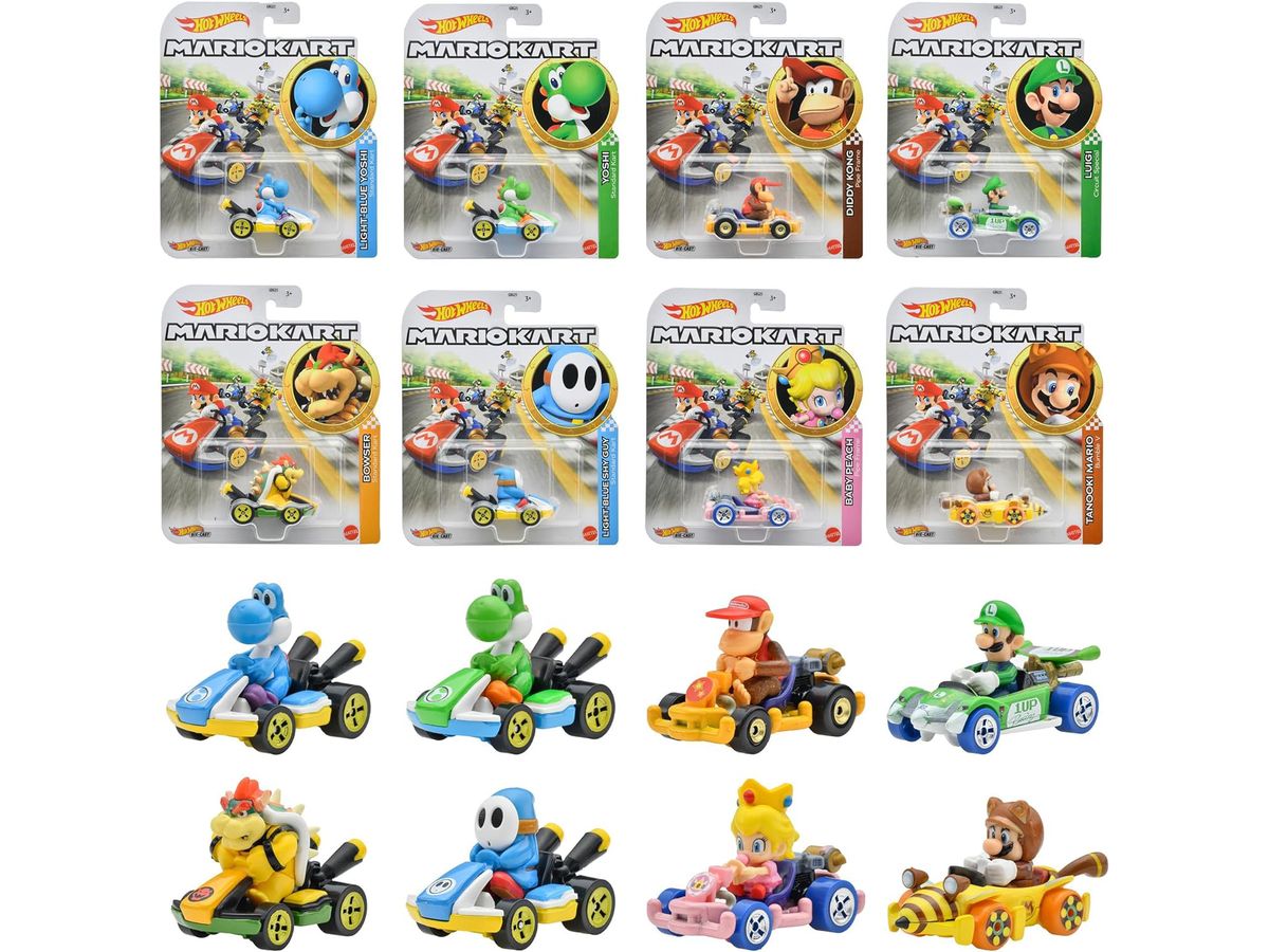 HW Mario Kart Assortment: 1Box (8pcs) (GBG25-988J)