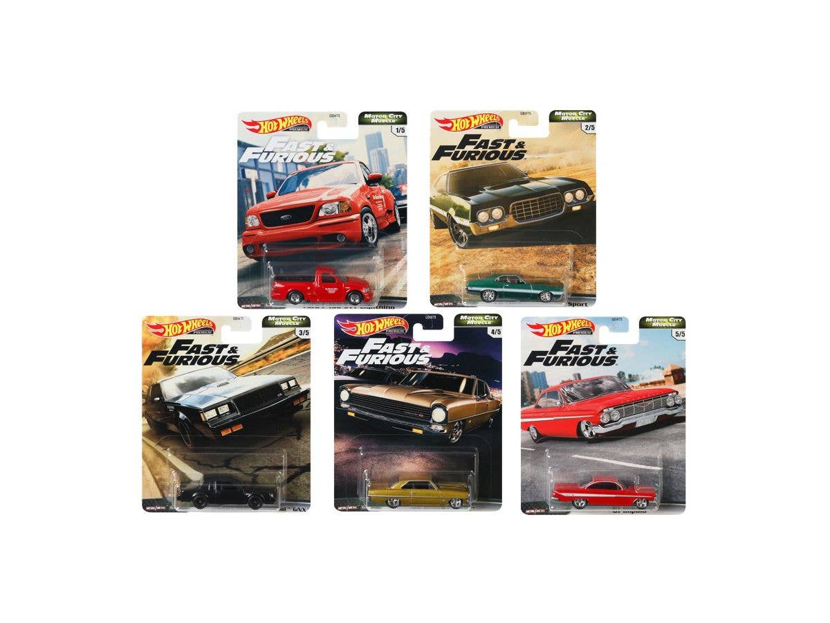 Hot Wheels Wild Speed Premium Assorted Motor City Muscle: 1Box (10pcs)