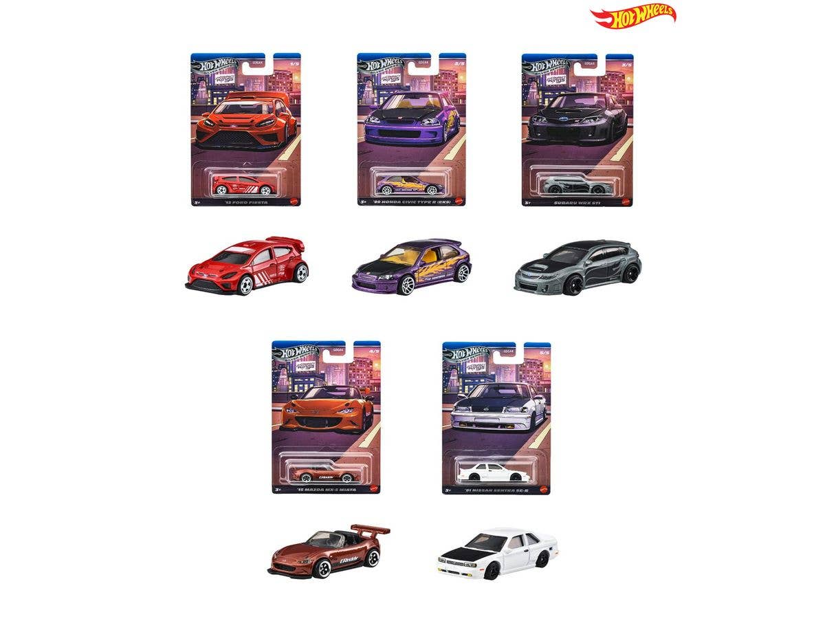 Hot Wheels Theme Automotive Assortment - Compact Kings 1Box 10Pcs