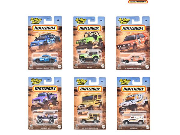 MATCHBOX Theme Assortment - Off-Road Rally 1Box 10pcs (GGF12-987C)