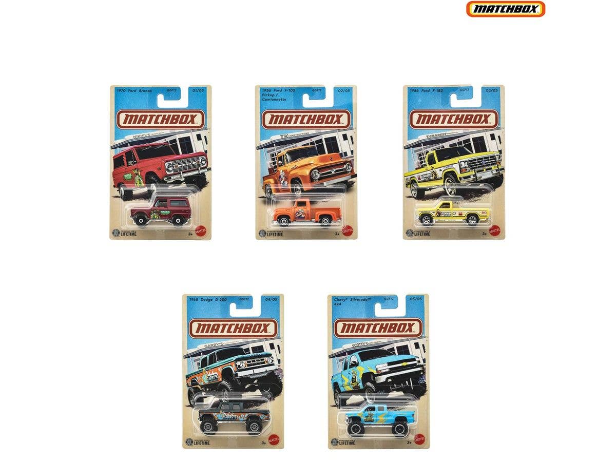 Matchbox Theme Assortment - Tracks 1 Box 10pcs (Waiting List)