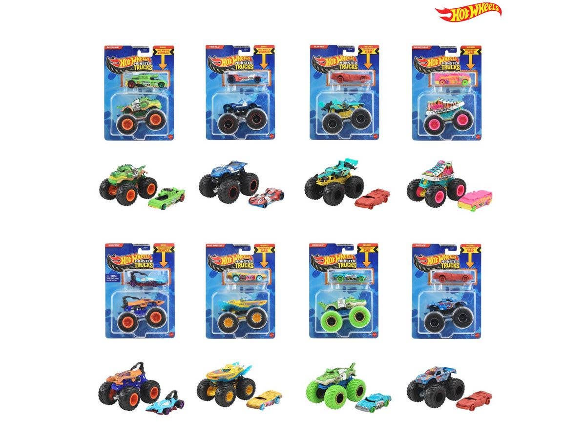 Hot Wheels Monster Truck + Diecast Car Assortment 1 Box (8pcs) (Waiting List)