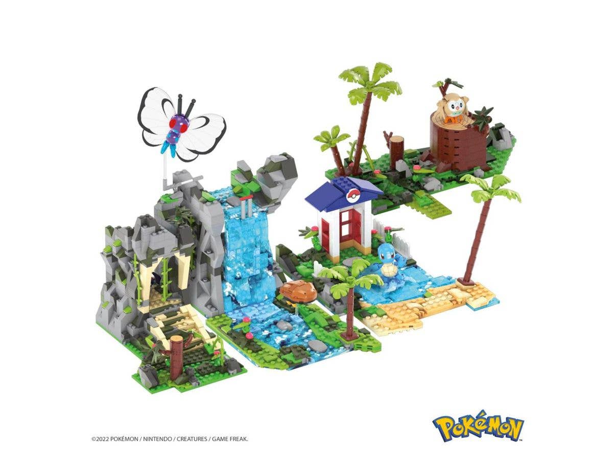 MEGA Pokemon Adventure World Pokemon and Great Adventure Creative Set to Create Waterfalls, Caves and Beaches