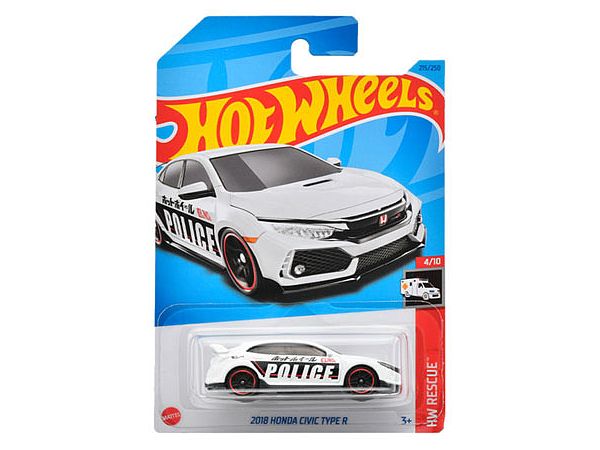 Hot Wheels Basic Car 2018 Honda Civic Type R (HNK50)