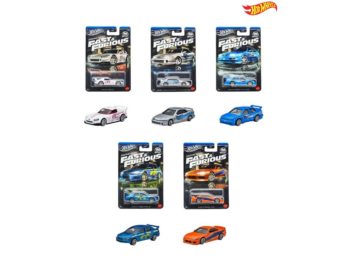 Hot Wheels Fast & Furious Theme Assortment - Graphic Remix 1 Box 10Pcs (Waiting List)