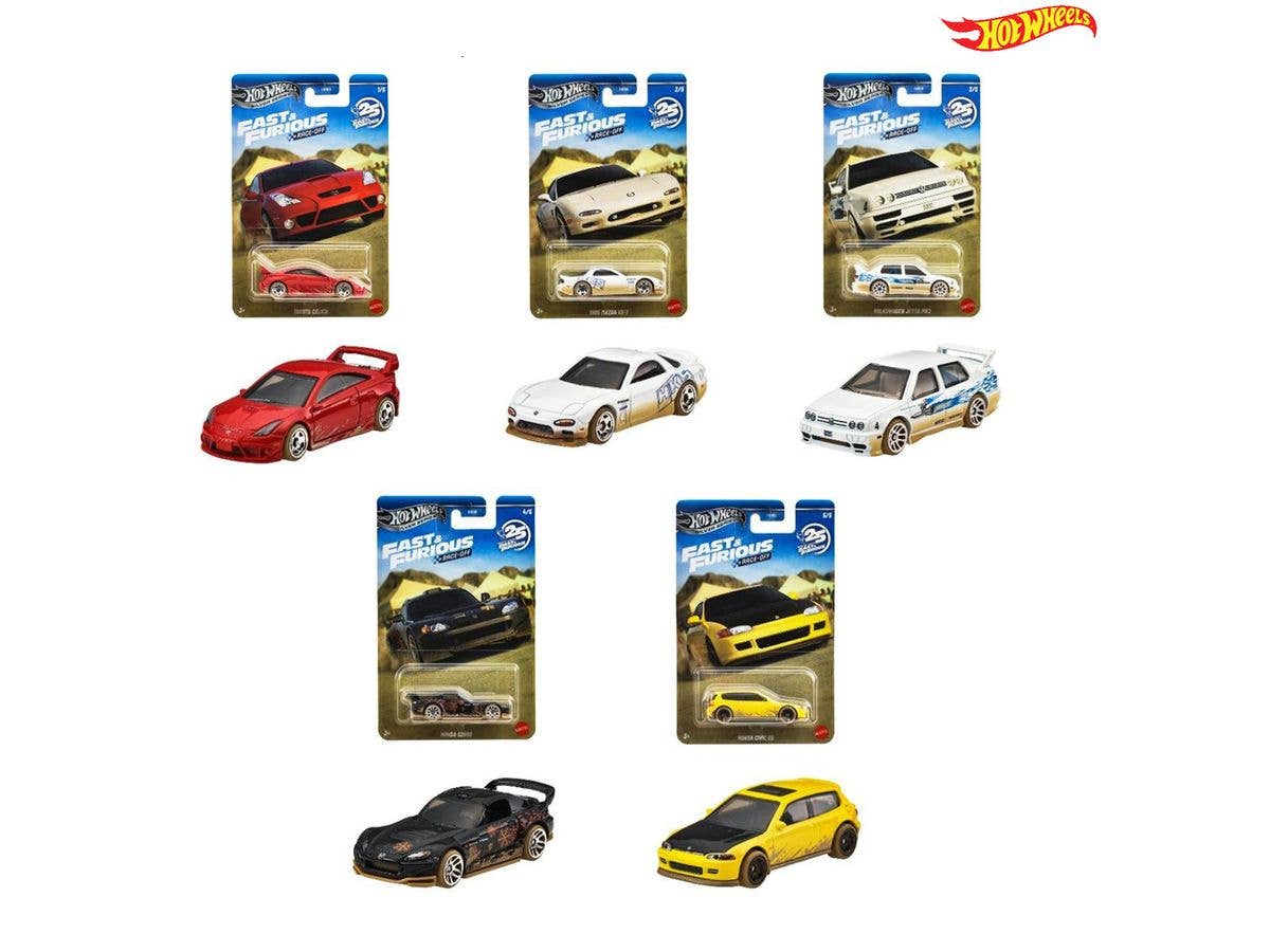Hot Wheels Fast & Furious Theme Assortment - Race Off 1 Box (10pcs) (Waiting List)