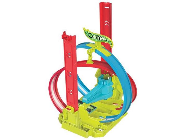 Hot Wheels Neon Speeders Razor Stunt Playset (HPC05)