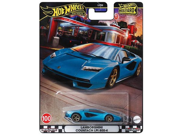 Hot Wheels Blue Bird Lamborghini Countach LPI 800-4 (HRT70-9866)