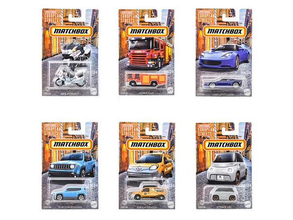 Matchbox Best of Europe Assortment - European Street - 1Box 10pcs (HVV05-986B)