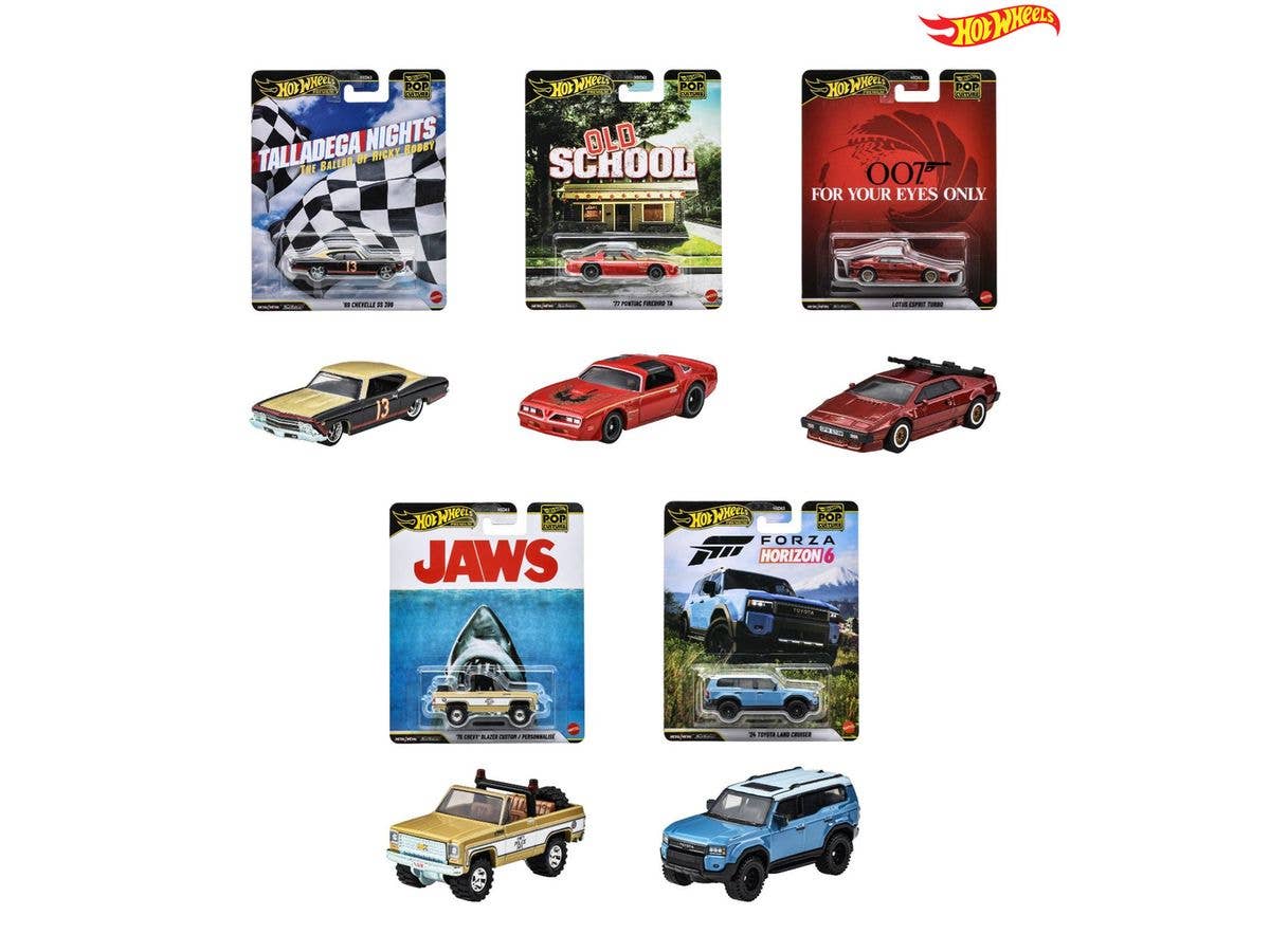 Hot Wheels Pop Culture Assortment 1 Box (10 pieces)