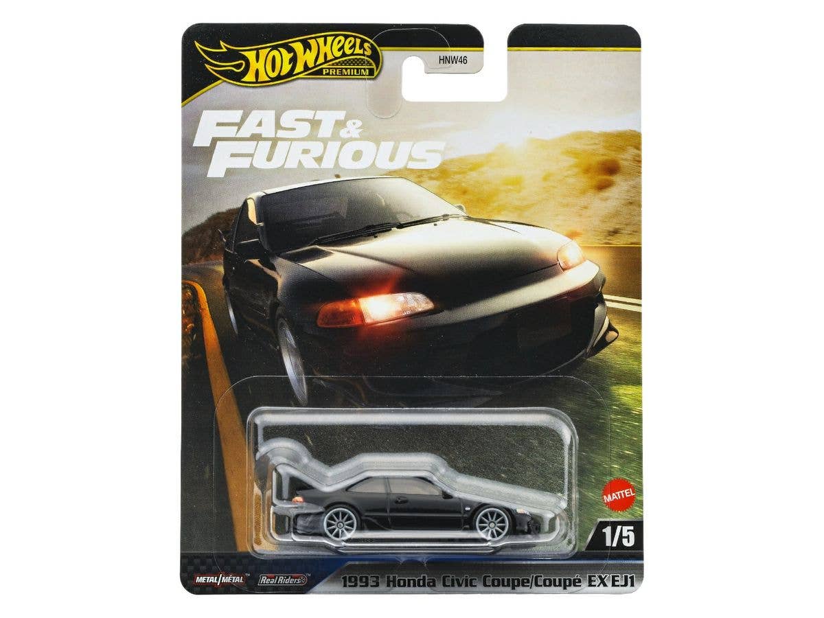 Hot Wheels Fast & Furious 1993 Honda Civic Coupe Ex Ej1