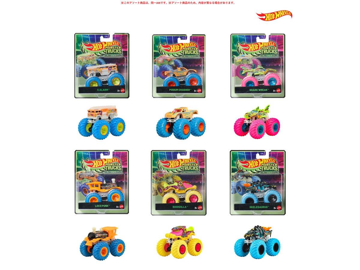 Hot Wheels Light-Up Monster Truck Assortment 1Box 6pcs