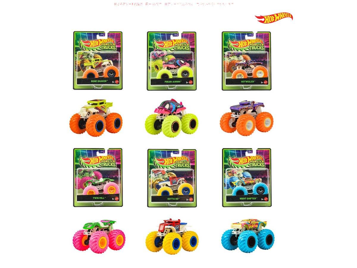 Hot Wheels Light-Up Monster Trucks Assortment (1 Box of 6) (Waiting List)
