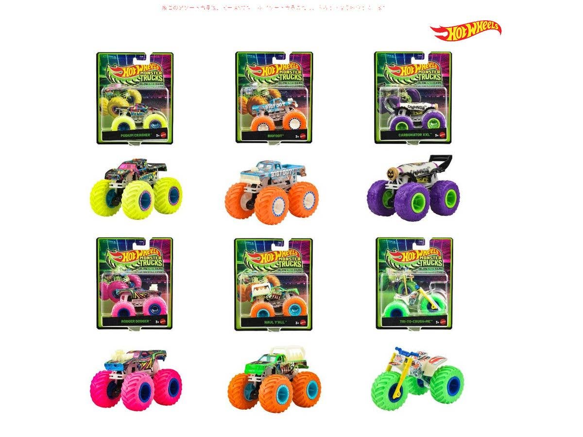 Hot Wheels Light-Up Monster Trucks Assortment (1 Box of 6) (Waiting List)