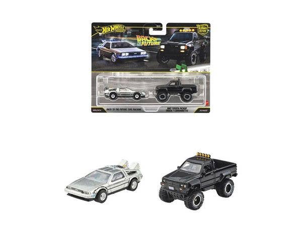 Hot Wheels Premium 2-Pack Back to the Future Time Machine / 1987 Toyota Pickup Truck (Waiting List)
