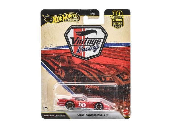 Hot Wheels Car Culture Vintage Racing '76 Greenwood Corvette