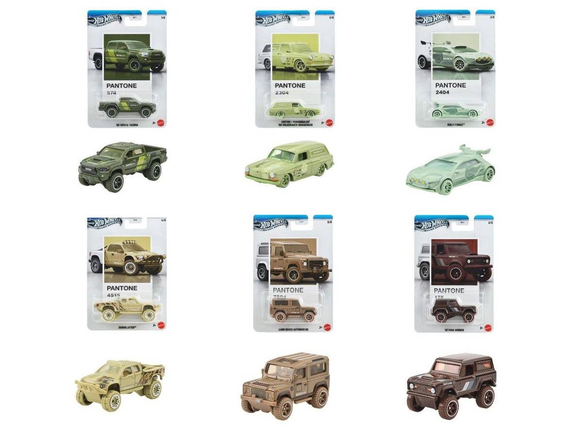 Hot Wheels Pantone Assortment - Off-Road Rally 1 Box (10pcs) (Waiting List)