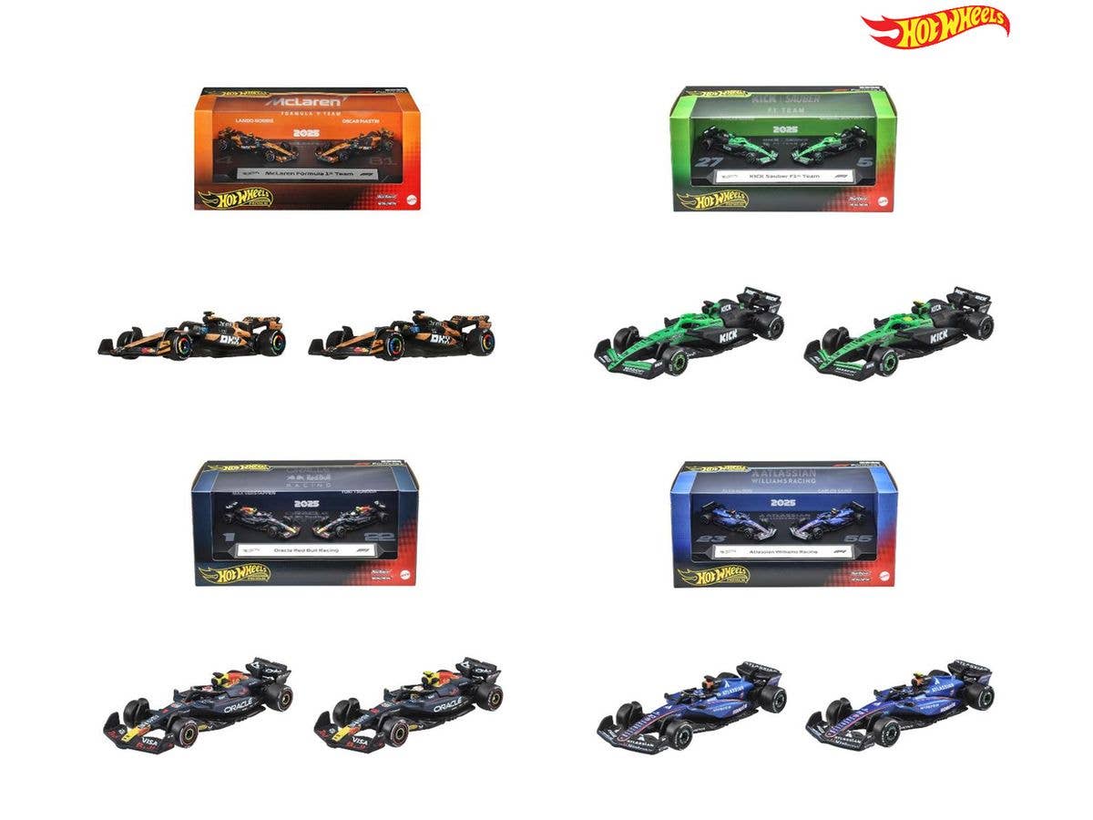 Hot Wheels Premium Race 2-Pack Assortment (1 Box of 4pcs)