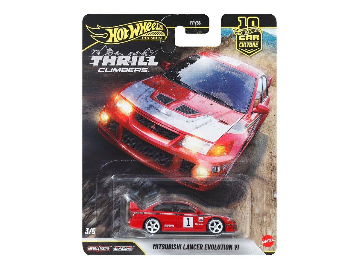 Hot Wheels Car Culture Thrill Climbers Mitsubishi Lancer Evolution VI (Waiting List)