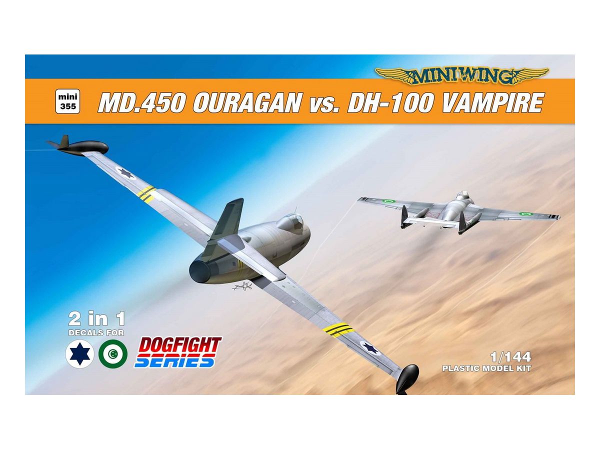 MD.450 Ouragan vs. DH-100 Vampire (Dogfight set)