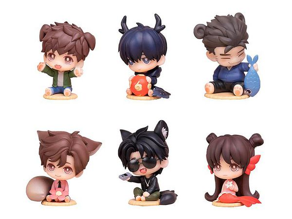 TIME RAIDERS Cute Animal Chibi Figure Series: 1Box (6pcs)